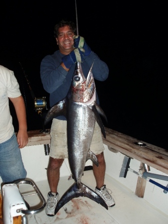 105 lb Swordfish in Hudson Canyon in August 2005