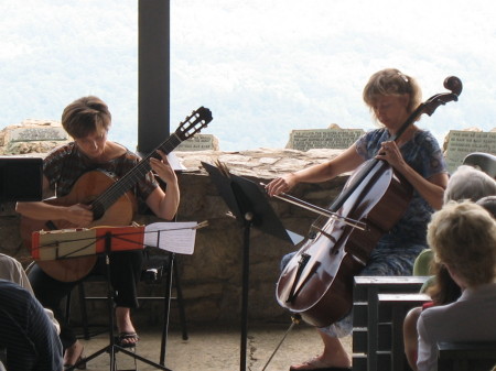 music at "Pretty Place" chapel