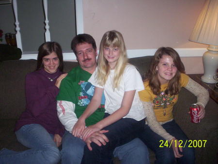 my favorite girls and me at Christmas