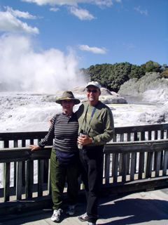 Feather geyser, North Island of New Zealand