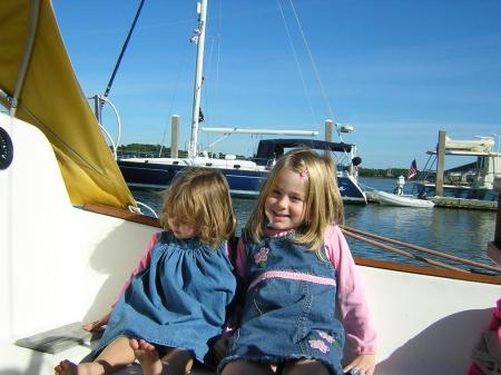 Shannon & Nikki on Dad's boat (2006)