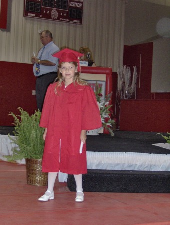 Kaitlyn at her Kindergarten Graduation