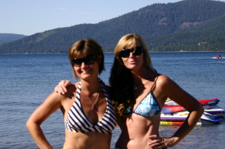 Melissa and friend at Lake Almanor