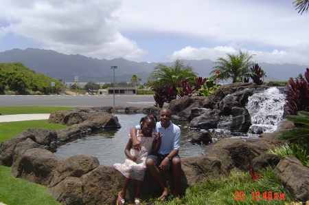 My son and youngest daugther, Spencer and Makayla Kaneohe Bay, Hawaii