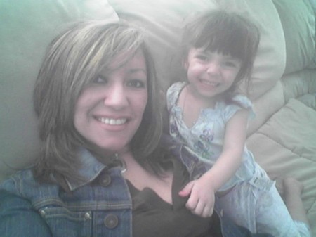 Lexi (my niece) and I at my dads house hanging out!!