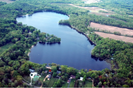 Aerial view of Mill Lake...home