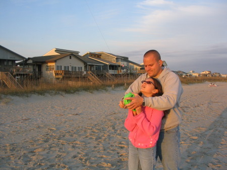 Me and Daughter Harper Flying a Kite in Myrtle