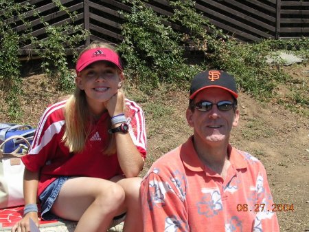 Megan and me enjoying a horse show.