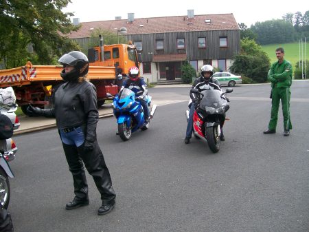 Riding my motorcycle in Germany