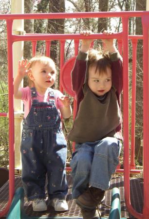 Jack and Betsy, grandchildren, March 2006