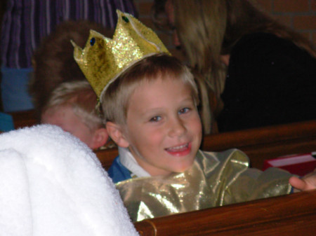 William--one of the three Wisemen at the church Christmas pageant