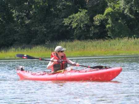 Me kayaking on the Long Island Sound