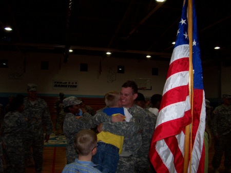 Tim and Dad's Hug