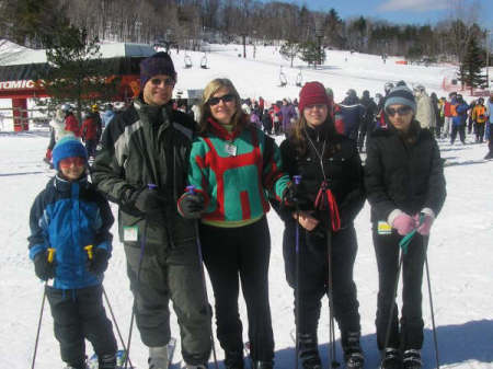 skiing at Horseshoe with my girls and boyfriend