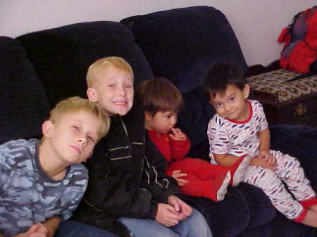 my three son and my husbands grand son