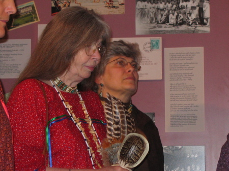 Henny and Judith at Assoc. of Native American presentation