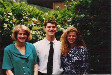 My sister Laura, my brother Mark and me in 1991