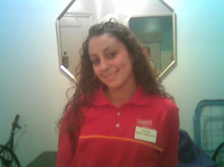 DINA ON HER 1ST DAY AT WORK-STAPLES