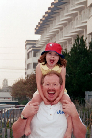 Damara and Dad at the beach