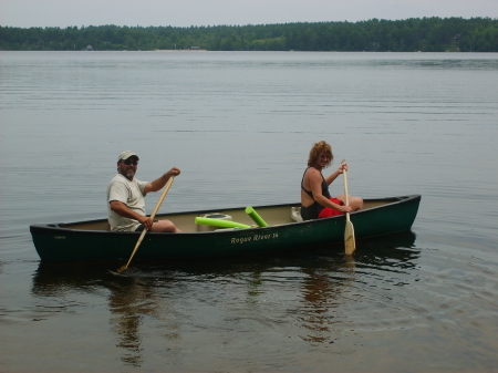 taking a row boat tour