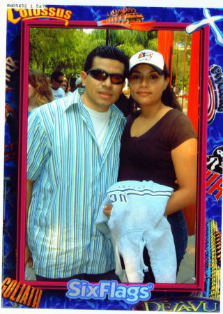 Then High School Sweetheart, now wife and I at Magic Mountain.