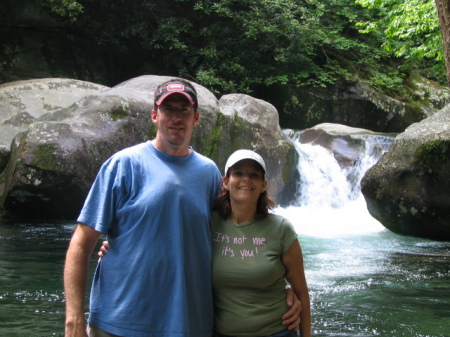 My husband chuck and i in n.c