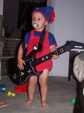 Liam rockin out!