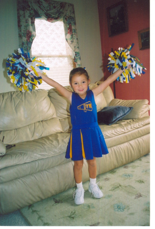 Jordan, Downingtown Cheerleading season - 4 years old!