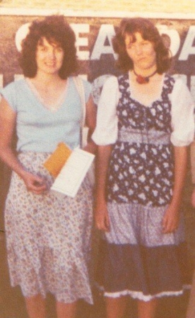 Grade 8 Grad from Cleardale, with my mom