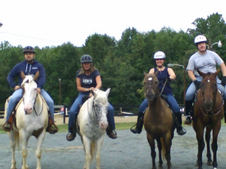 Out for a trail ride with friends.