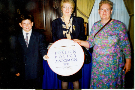 With Louise Frechette in 1998