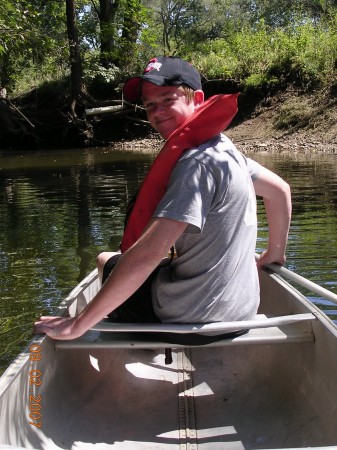 Matt canoeing with me!