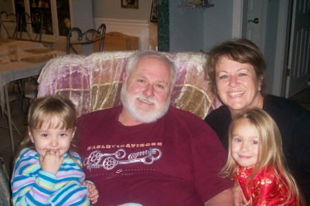 Grampa and Gramma with Makenzie and Madison