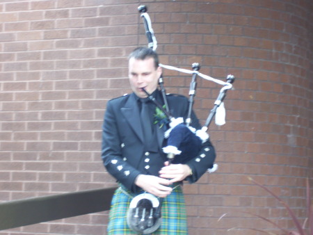 Piper for a wedding