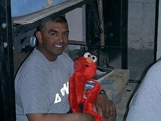 Me and Elmo Partying in Baghdad 2004-2005