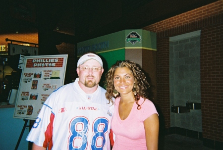 me and stephenie lagrossa from survivor. in philly