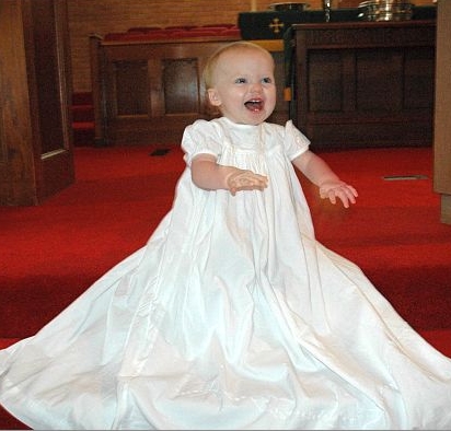 Addie after Christening