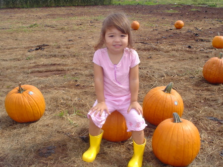 Malia in the Pumpkin Patch