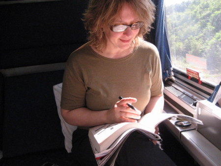 Patricia on Amtrak