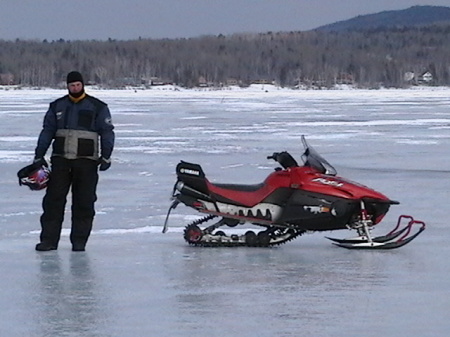 Dennis snowmobiling