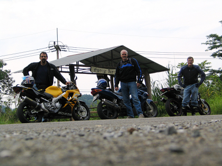 Riding bikes in Thailand with friends