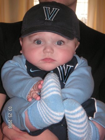 Nolan decked out in Nova gear