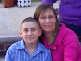 My handsome 10 yr old son Joseph and my sister Lisa