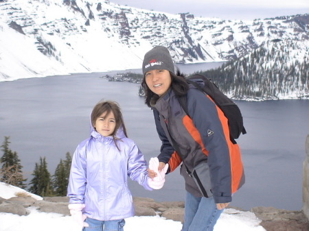 MY GIRLS AT CRATER LAKE