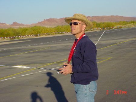 Roger at radio control flying field