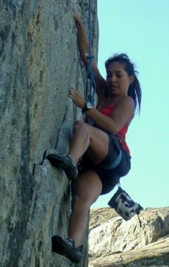 Climbing "goldie locks" 11a