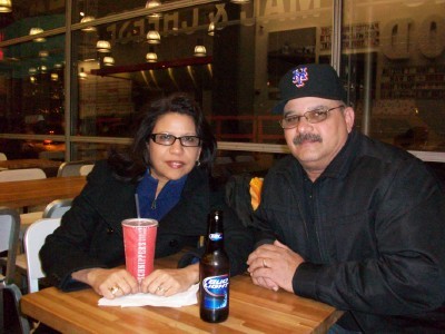 My husband and I visiting New York in Nov. 09