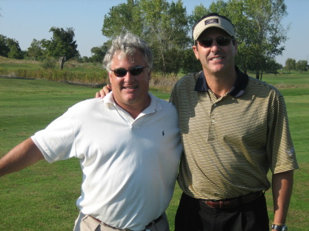 Pat and Peter Westbrook golfing