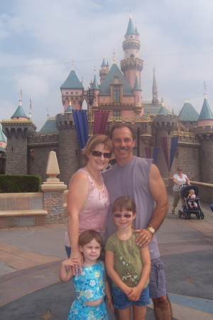 The family at Disneyland 2007