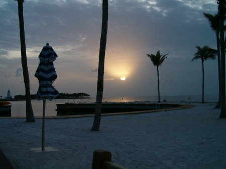 sunset in the keys